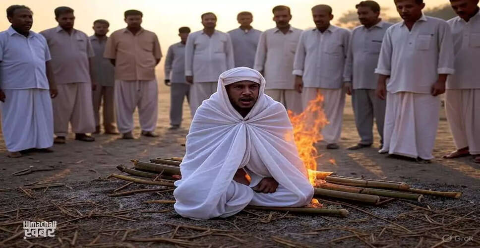 अजीबोगरीब घटना: अंतिम संस्कार के दौरान जिंदा हुआ बुजुर्ग