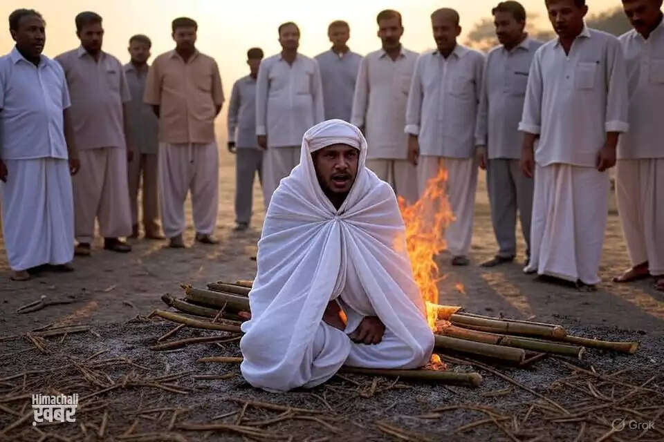 अजीबोगरीब घटना: अंतिम संस्कार के दौरान जिंदा हुआ बुजुर्ग