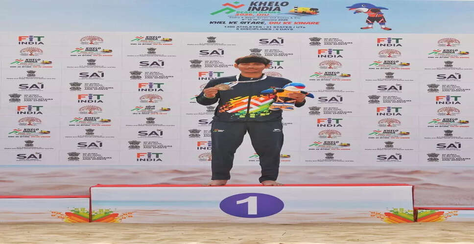 प्रसन्ना बेंद्रे ने Khelo India Beach Games 2026 में स्वर्ण पदक जीता