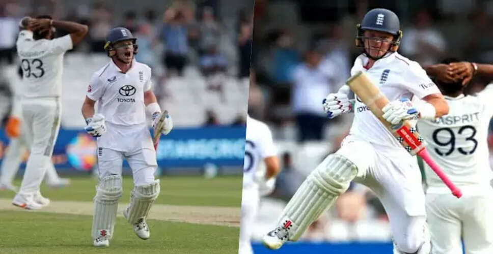 Ollie Pope का शतक: भारत के खिलाफ इंग्लैंड की मजबूत शुरुआत
