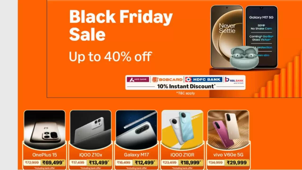 Amazon Black Friday Sale: 40% तक की छूट पर स्मार्टफोन्स की खरीदारी का सुनहरा मौका