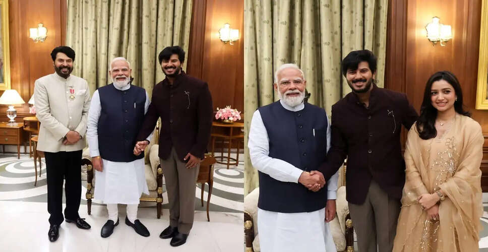 प्रधानमंत्री मोदी ने पद्म भूषण से सम्मानित Mammootty से की मुलाकात