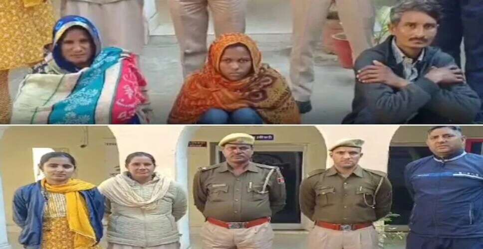 राजस्थान में प्रेम त्रिकोण के चलते हत्या का मामला: मां और प्रेमी गिरफ्तार
