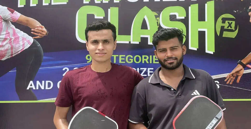 रिशी सोनी और युवराज सिंह ने इंटरमीडिएट मेन्स डबल्स में जीती चैंपियनशिप