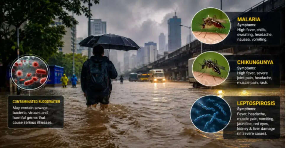 मुंबई में मानसून के दौरान स्वास्थ्य जोखिम: बाढ़ के पानी से बचने के उपाय