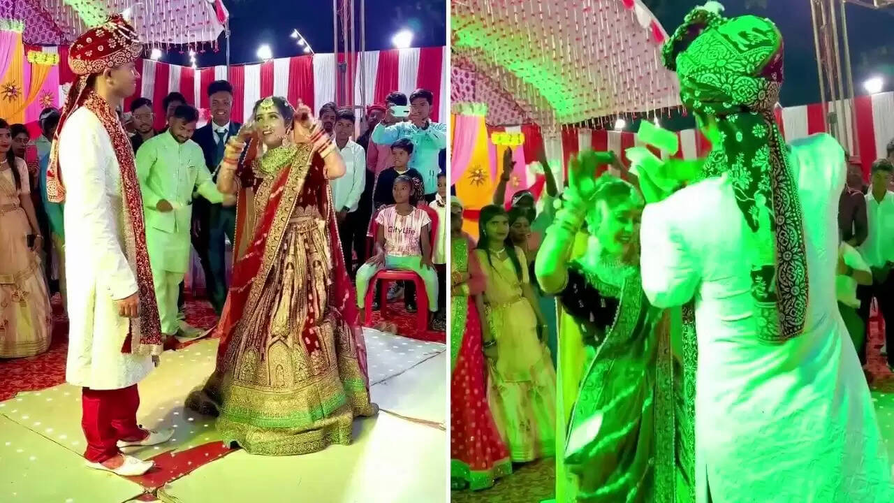 दुल्हन का धमाकेदार डांस वीडियो बना वायरल, दूल्हे ने उड़ाए नोट