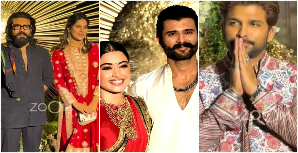 रश्मिका मंदाना और विजय देवरकोंडा की भव्य शादी रिसेप्शन में सितारों की धूम