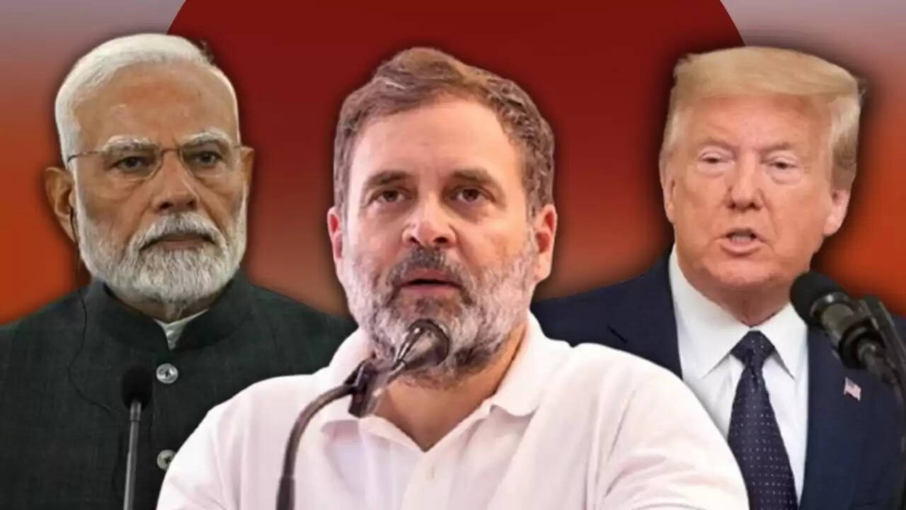 राहुल गांधी का मोदी पर हमला: ट्रंप के बयान से डरे हुए हैं पीएम