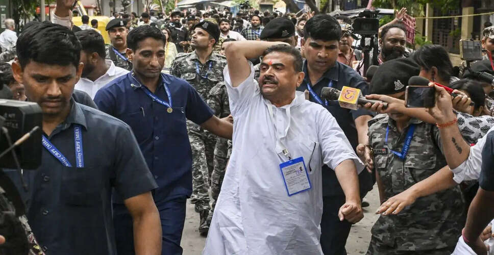 पश्चिम बंगाल विधानसभा चुनाव में सुवेंदु अधिकारी का विवादास्पद दौरा