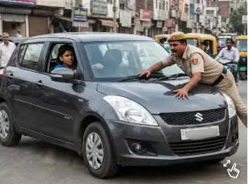 हरियाणा में पुलिसकर्मी को तेज रफ्तार कार ने टक्कर मारी, नाबालिग चालक गिरफ्तार