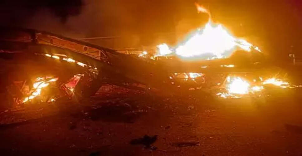 राजस्थान में टैंकर दुर्घटना से मची अफरा-तफरी, आग ने मचाई तबाही