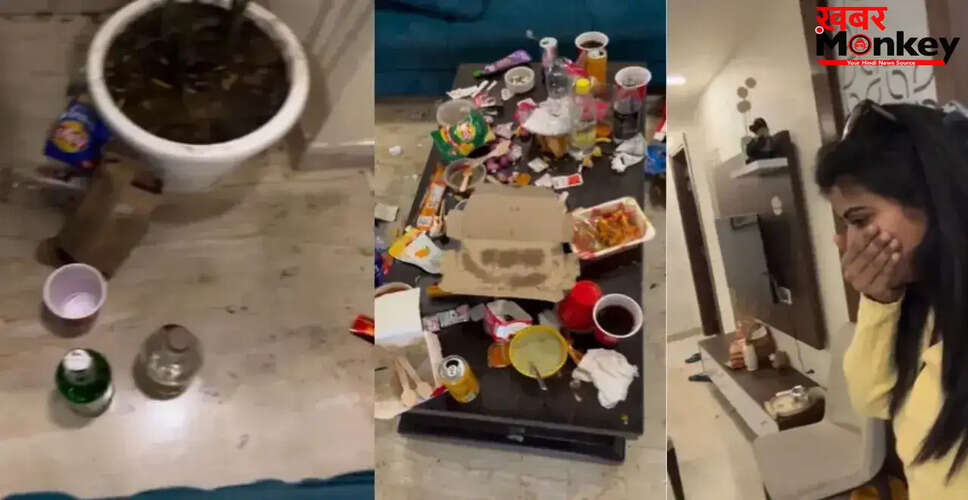 Airbnb गेस्ट द्वारा कमरे की बर्बादी का वायरल वीडियो