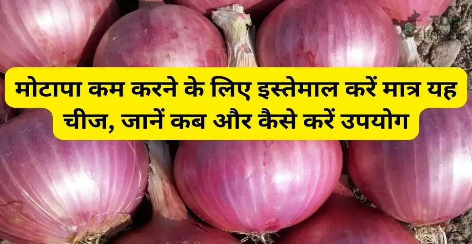 प्याज के फायदे: वजन कम करने में सहायक