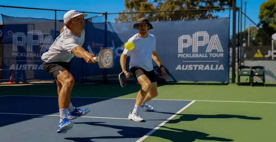 ऑस्ट्रेलिया में प्रो पिकलबॉल के लिए नए मानक लागू