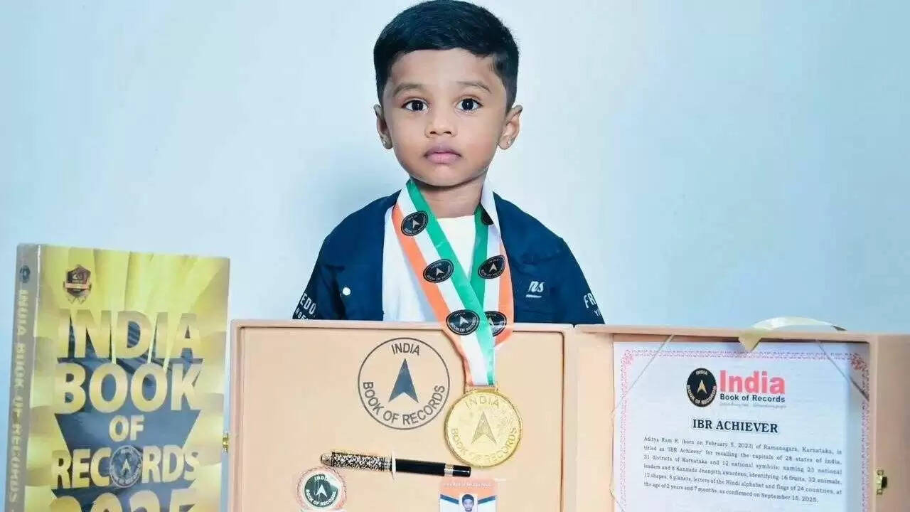 दो साल के आदित्य राम ने अद्भुत याददाश्त से इंडिया बुक ऑफ रिकॉर्ड्स में दर्ज किया नाम