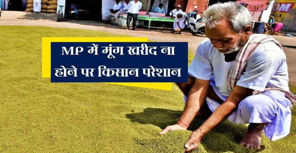 मध्य प्रदेश में मूंग की खरीद को लेकर किसानों का प्रदर्शन