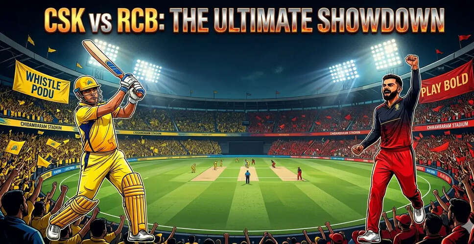 CSK और RCB के बीच IPL 2026 का रोमांचक मुकाबला