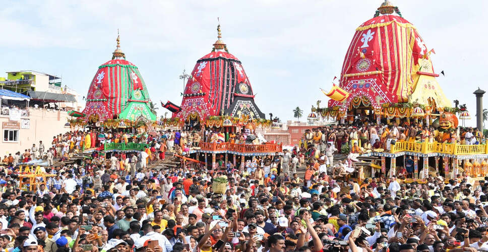 पुरी रथ यात्रा में भीड़ प्रबंधन में चूक से 724 लोग बीमार