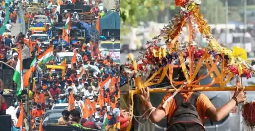 कांवड़ यात्रा के कारण दिल्ली-एनसीआर में यातायात बाधित, स्कूलों में ऑनलाइन क्लासेस