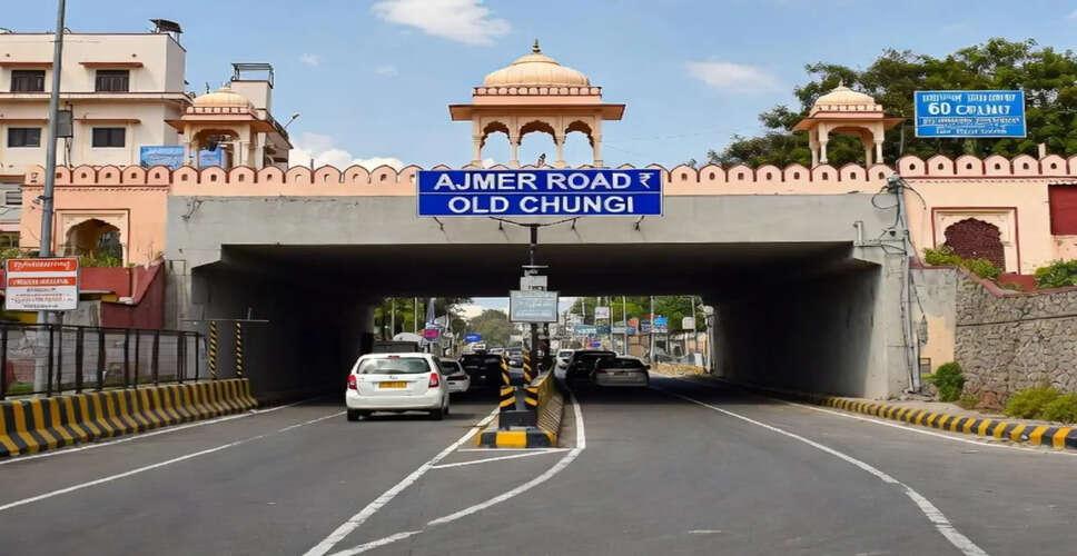 जयपुर में नए अंडरपास का निर्माण, ट्रैफिक जाम से मिलेगी राहत