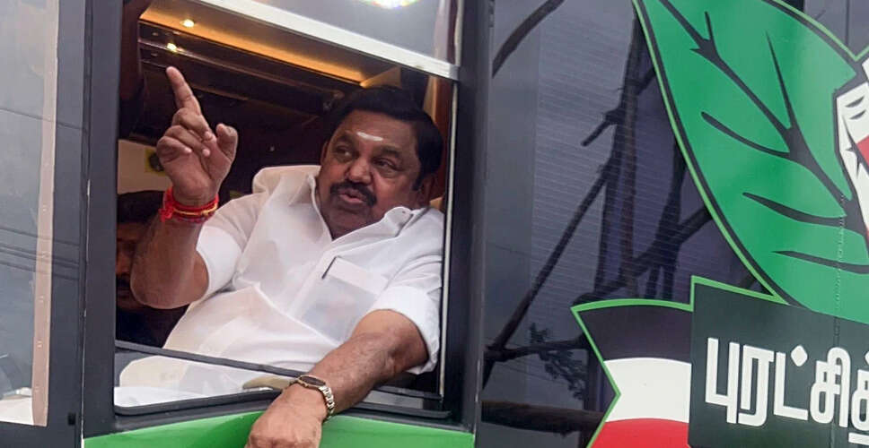 एडप्पादी के पलानीस्वामी ने भाजपा का समर्थन और डीएमके की आलोचना की