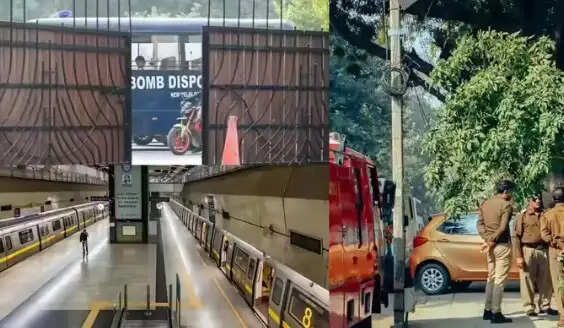 दिल्ली में मेट्रो स्टेशनों पर बम की धमकी और शव मिलने की घटनाएं