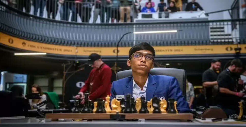 आर प्रज्ञानानंदा ने टाटा स्टील मास्टर्स 2025 में डी गुकेश को हराया