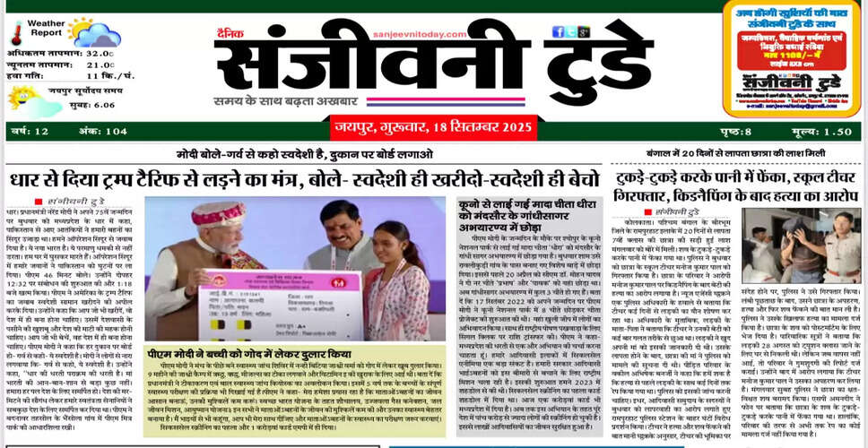 आज का दिन: 18 सितंबर 2025 की महत्वपूर्ण जानकारी