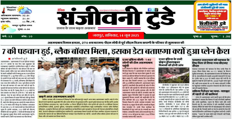 आज का ई-पेपर: 14 जून 2025 का अंक
