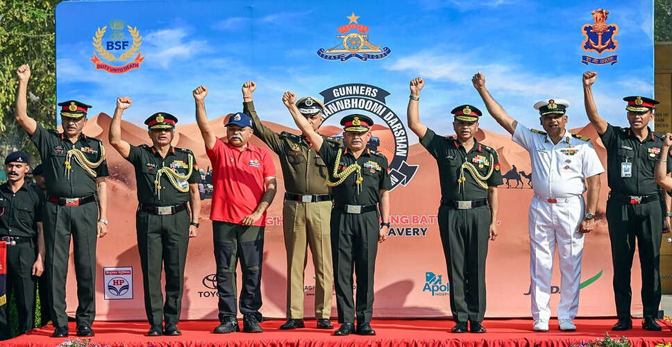 भारत रणभूमि दर्शन अभियान का समापन: सैन्य परंपरा का सम्मान