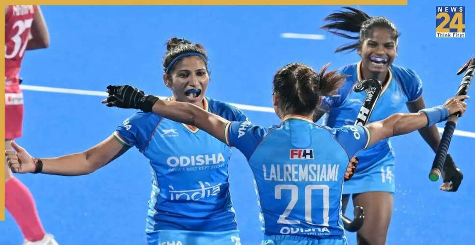 भारत की महिला हॉकी टीम ने सिंगापुर को 12-0 से हराकर सुपर 4 में प्रवेश किया