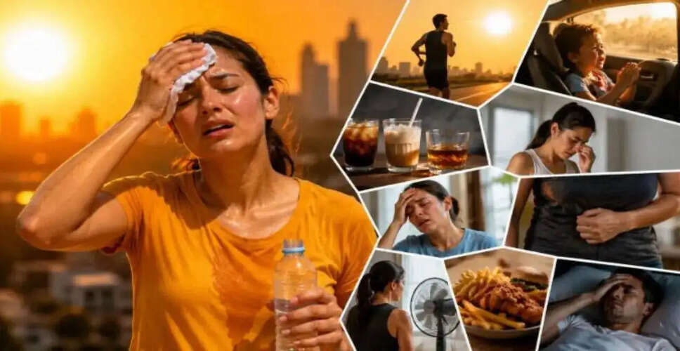गर्मी में सुरक्षित रहने के लिए 10 सामान्य गलतियाँ