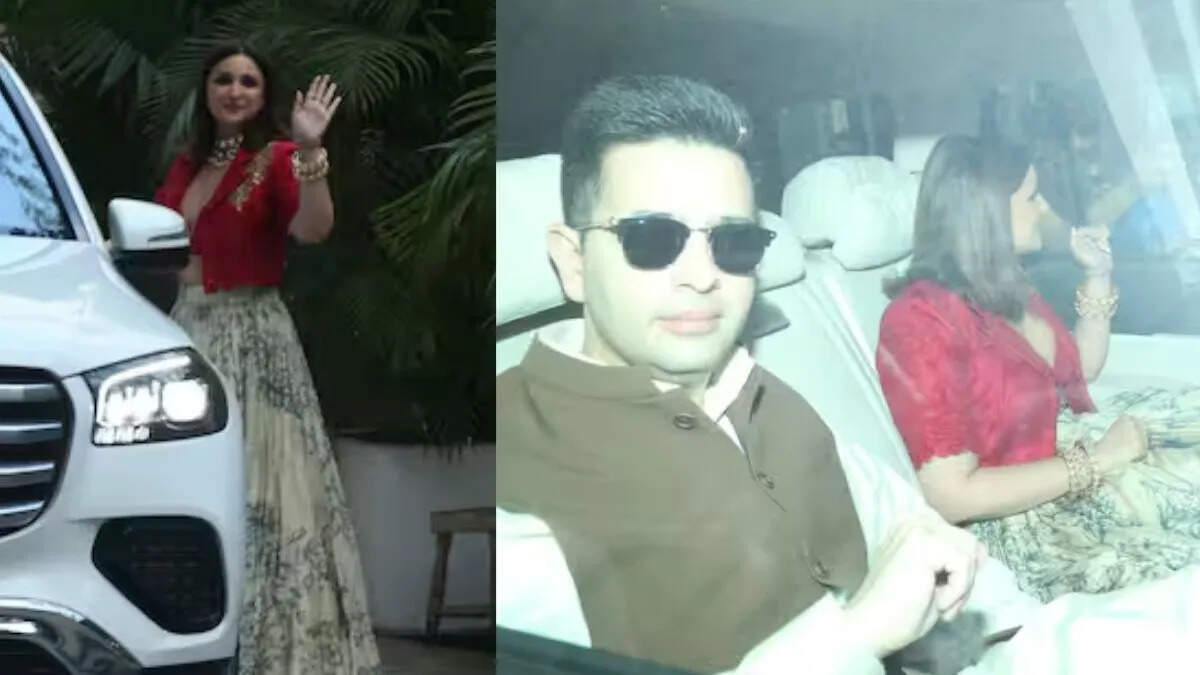 प्रियंका चोपड़ा के भाई की शादी में परिणीति चोपड़ा और राघव चड्ढा की शानदार एंट्री