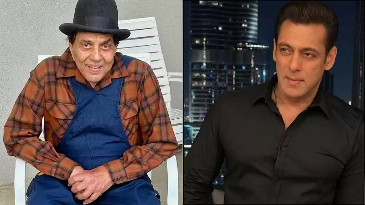 सलमान खान ने धर्मेंद्र की तबीयत का हाल जानने अस्पताल में की मुलाकात