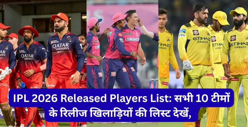 IPL 2026: सभी टीमों ने जारी की रिटेन और रिलीज लिस्ट
