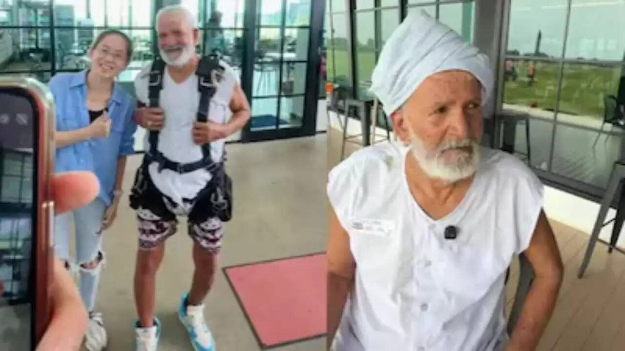 80 वर्षीय हरियाणवी दादा की साहसिक स्काइडाइविंग ने सबको किया हैरान