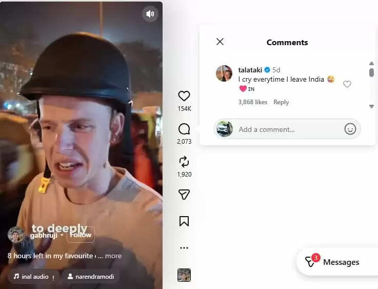 अमेरिकी व्लॉगर का भावुक वीडियो: भारत से विदाई के समय पीएम मोदी से मांगी खास चीज