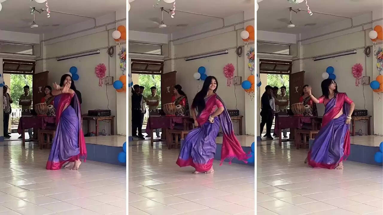 साड़ी में लड़की का डांस वीडियो बना इंटरनेट सेंसेशन