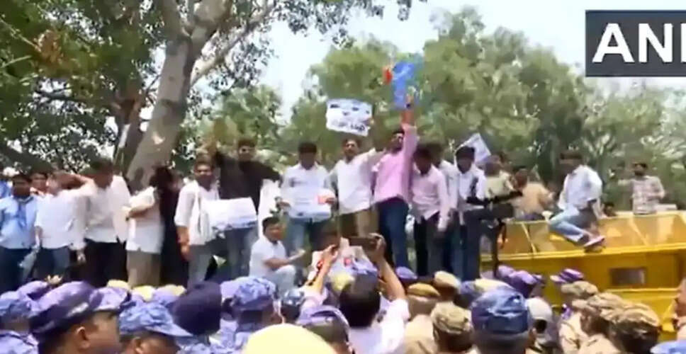 NEET-UG 2026 परीक्षा रद्द: NSUI का केंद्र सरकार के खिलाफ प्रदर्शन