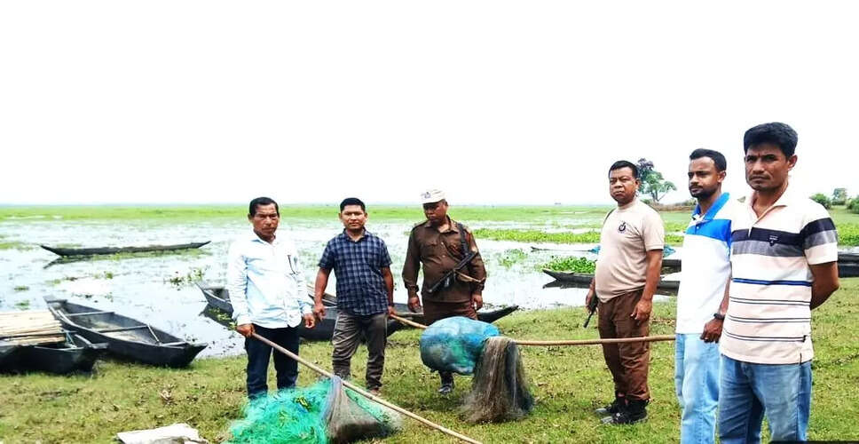 सिवासागर में अवैध मछली पकड़ने के खिलाफ कार्रवाई जारी