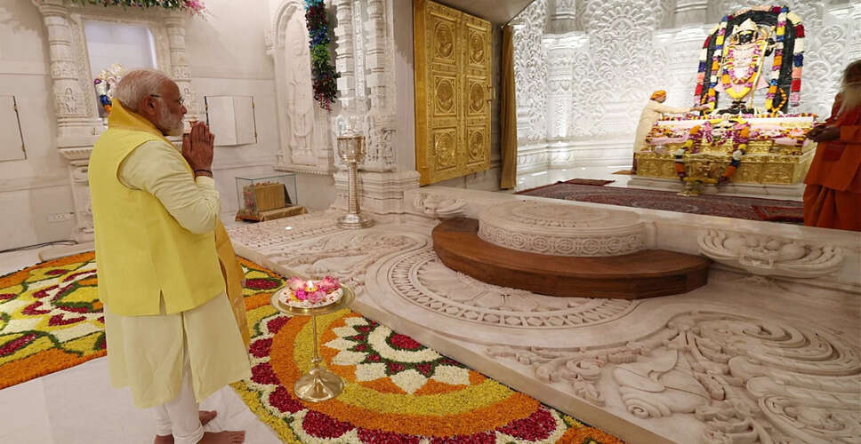 प्रधानमंत्री मोदी का अयोध्या दौरा: राम मंदिर पर भगवा ध्वज फहराने की तैयारी