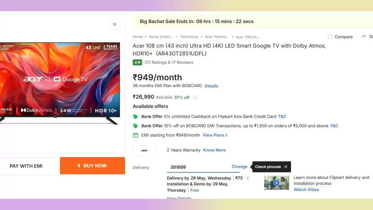 बजट में सर्वश्रेष्ठ 4K स्मार्ट टीवी: Samsung, Realme और Acer के विकल्प