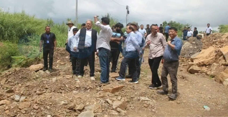 नागालैंड में बारिश के कारण भूस्खलन प्रभावित क्षेत्रों का दौरा