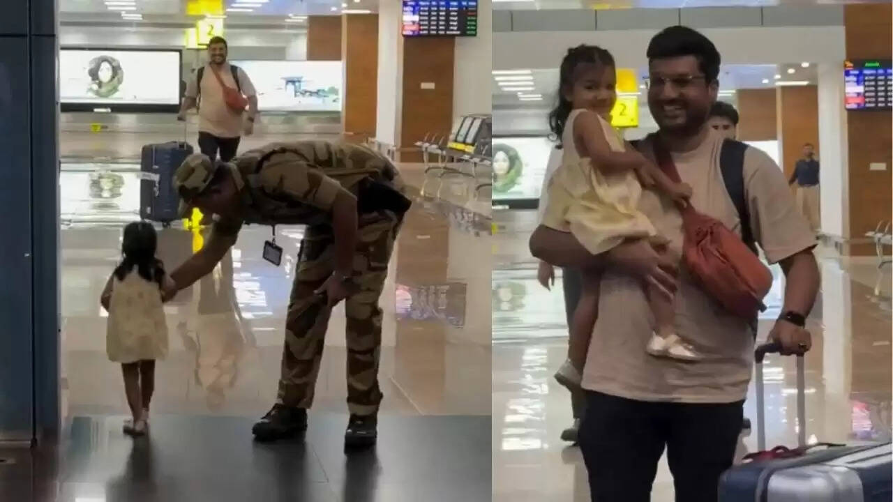 पिता और बेटी का दिल छू लेने वाला एयरपोर्ट वीडियो हुआ वायरल
