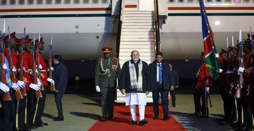 पीएम मोदी का नामीबिया में पहला दौरा, राष्ट्रपति नंदी-नडैटवाह से करेंगे वार्ता