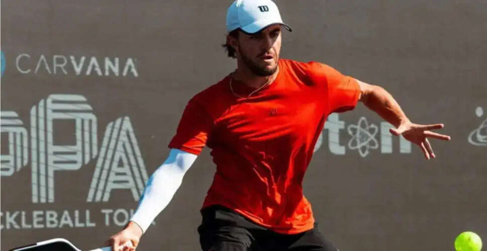 हंटर जॉनसन ने PPA टूर पर पुरुष सिंगल्स रैंकिंग में शीर्ष स्थान हासिल किया