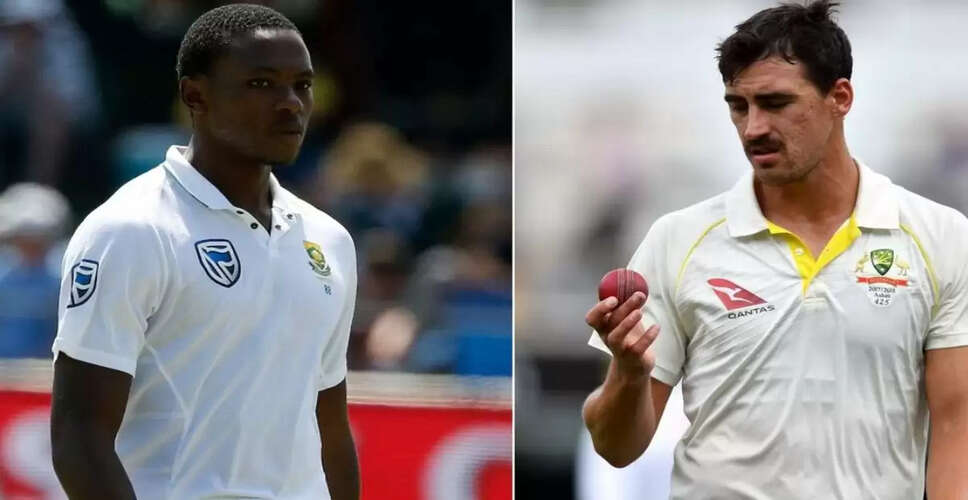 Mitchell Starc और Kagiso Rabada के बीच WTC फाइनल की तैयारी