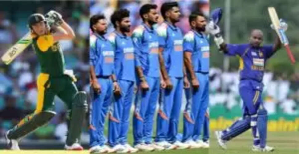 ODI क्रिकेट में सबसे तेज अर्धशतक लगाने वाले बल्लेबाजों की सूची