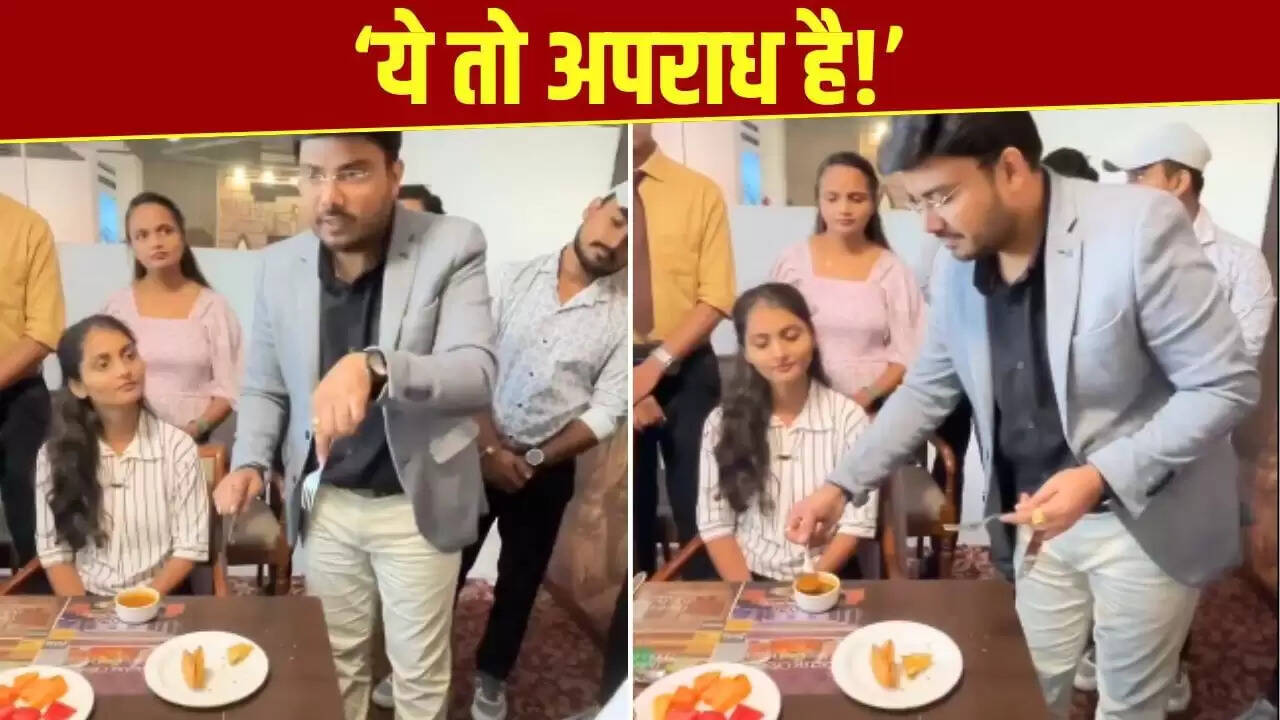 समोसा खाने का नया तरीका: ब्रिटिश एक्सपर्ट का विवादित वीडियो