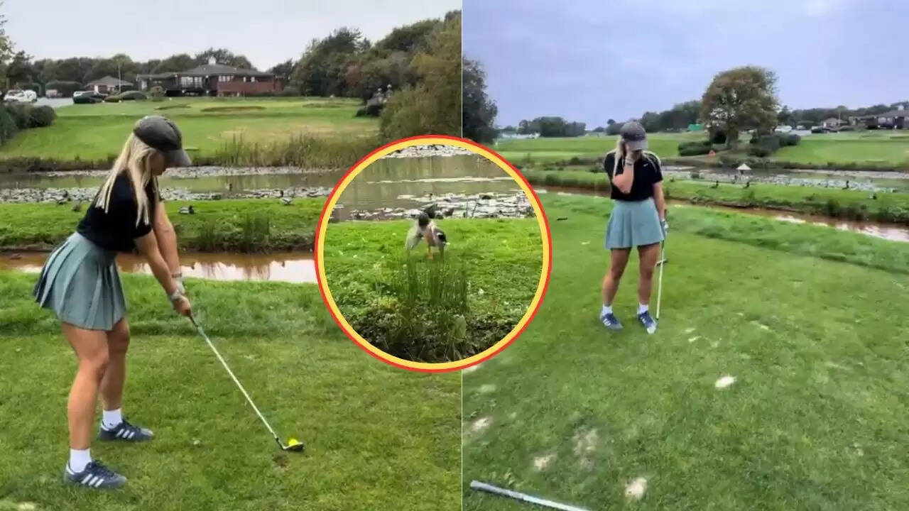 गोल्फ खेलते समय लड़की ने घायल किया पक्षी, वायरल हुआ दर्दनाक वीडियो